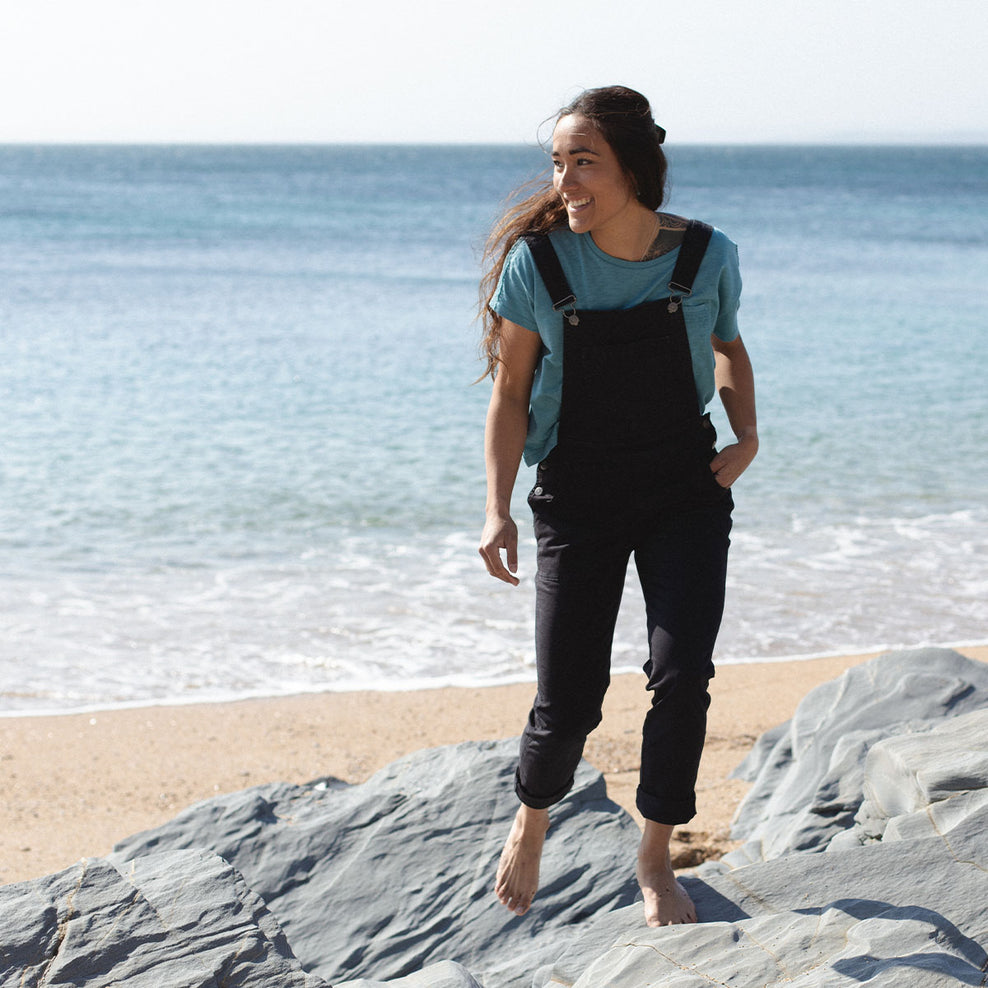 Passenger Roamist Dungarees Washed Black