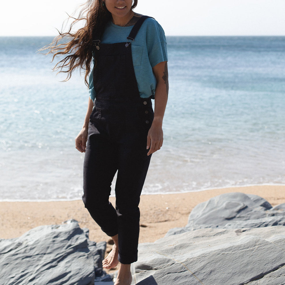 Passenger Roamist Dungarees Washed Black