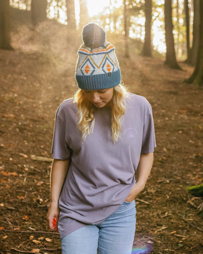 Passenger Roamers And Seekers Recycled Cotton Oversized T-Shirt Dusty Lilac