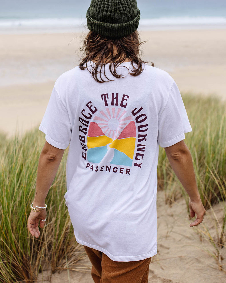 Passenger Embrace The Journey Oversized Recycled Cotton T-Shirt White