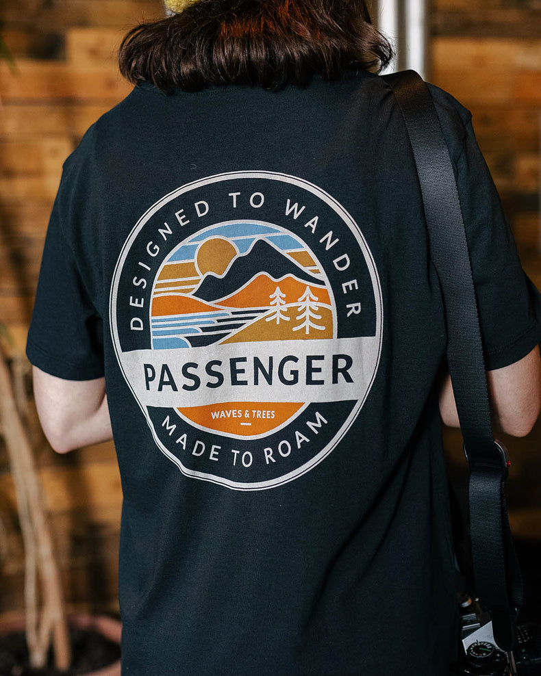 Passenger Wilds Recycled Cotton Oversized T-Shirt Black