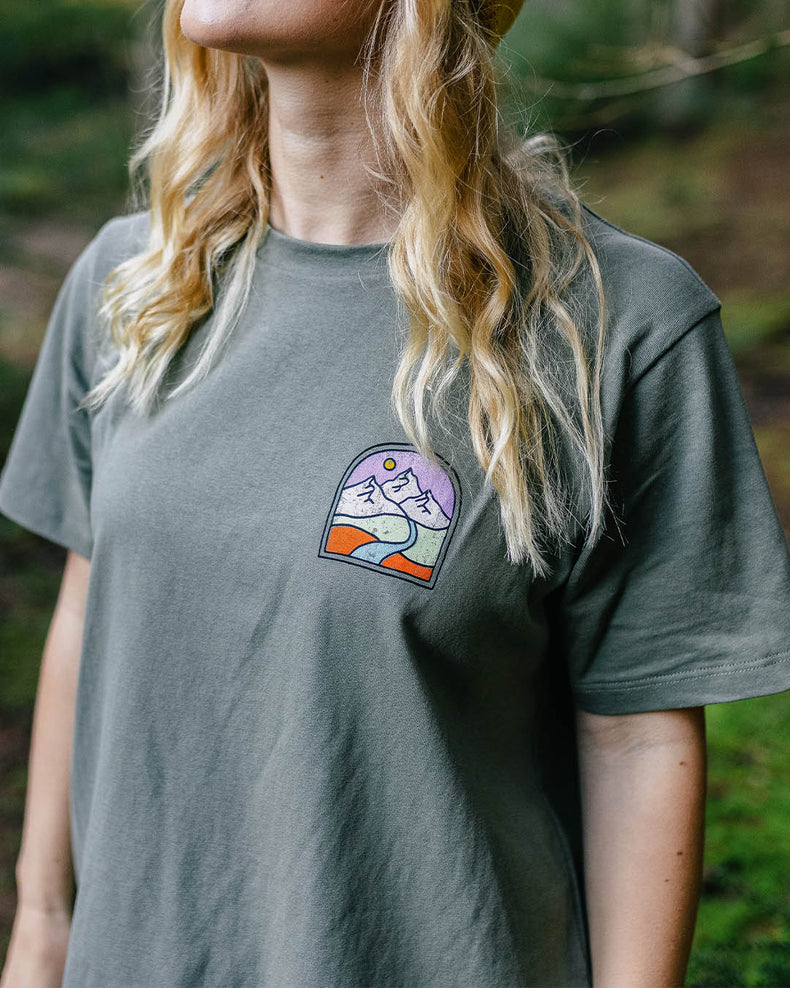 Passenger Friday Collective Recycled Cotton T-Shirt Dusty Olive