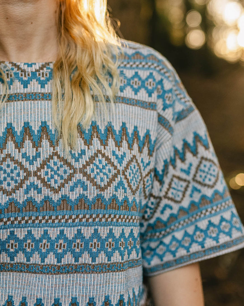 Passenger Wilderness Jacquard T-Shirt Birch Jacquard