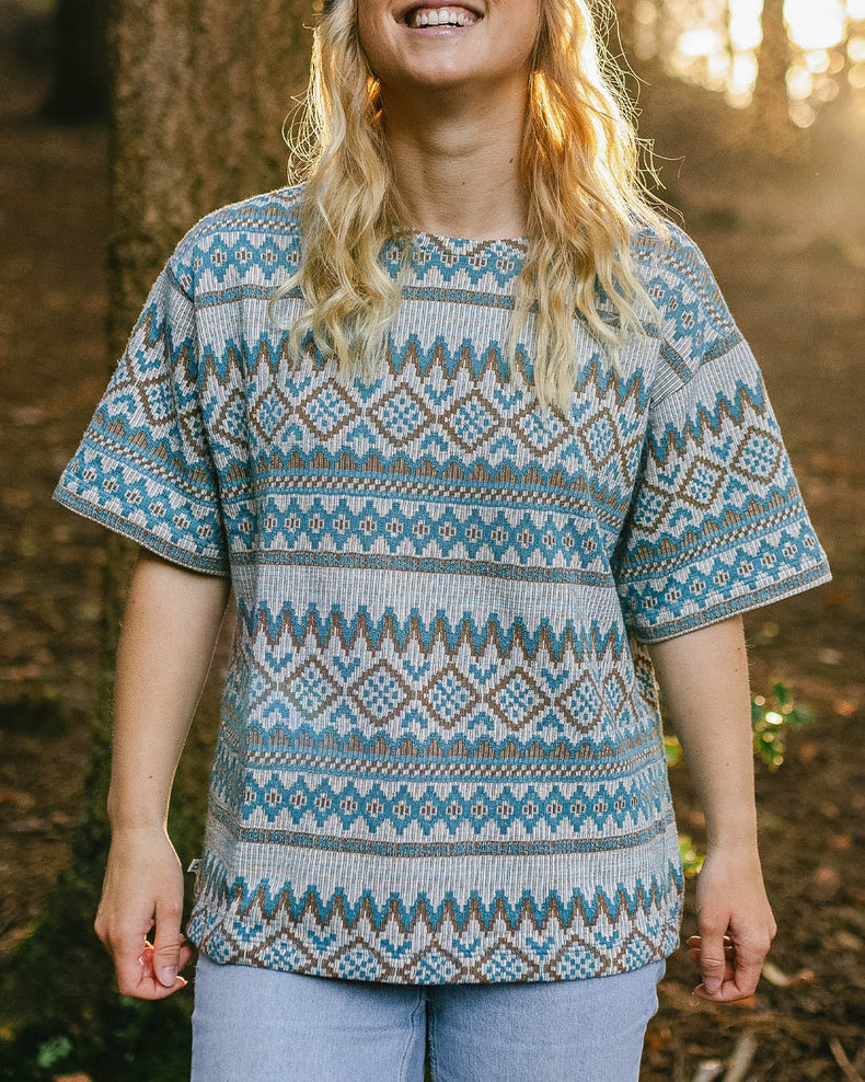 Passenger Wilderness Jacquard T-Shirt Birch Jacquard