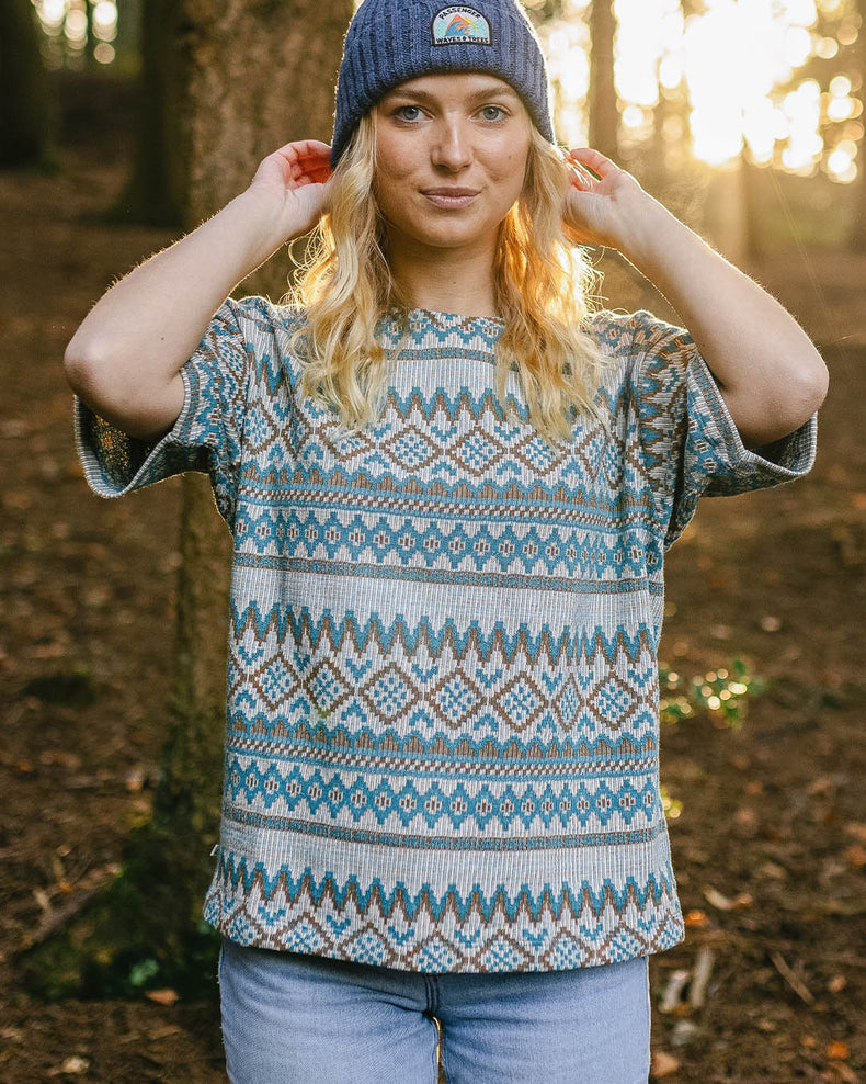 Passenger Wilderness Jacquard T-Shirt Birch Jacquard