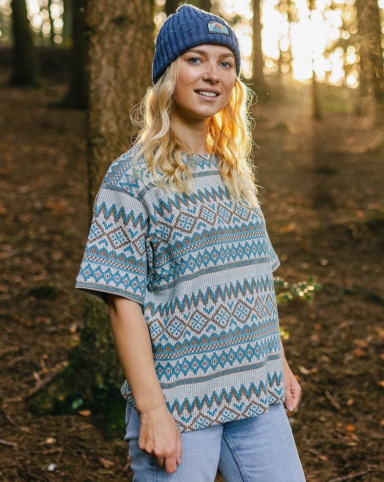 Passenger Wilderness Jacquard T-Shirt Birch Jacquard