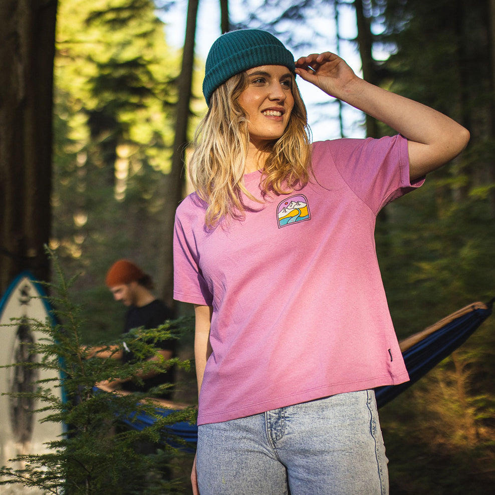 Passenger Friday Collective Recycled Cotton T-Shirt Orchid