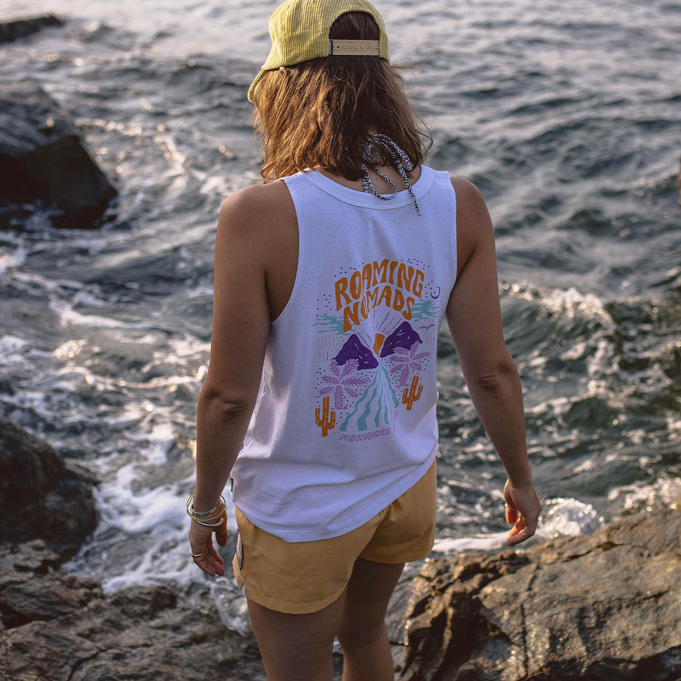 Passenger Cactus Recycled Cotton Vest White