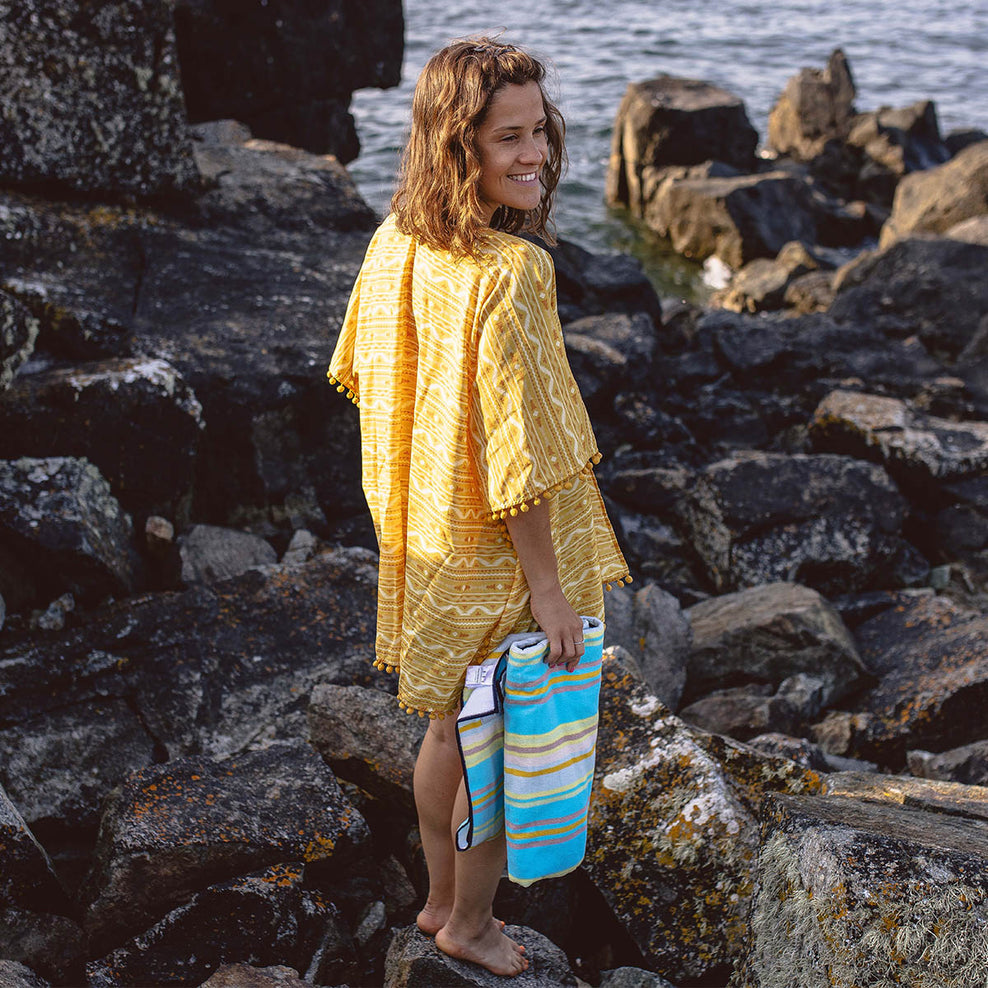 Passenger Brook Shawl Ochre Yellow Sol