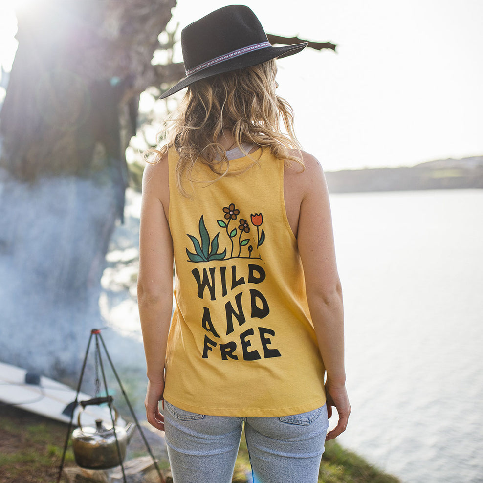 Passenger Grown To Roam Hemp Vest Ochre Yellow