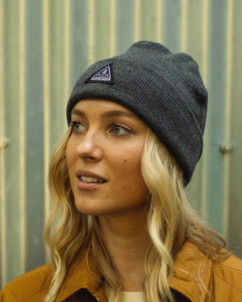 Passenger Core Recycled Low-Top Beanie Charcoal