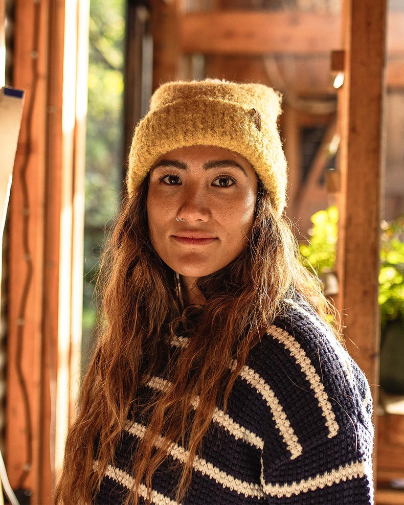 Passenger Mellow Bobble Hat Mustard Yellow