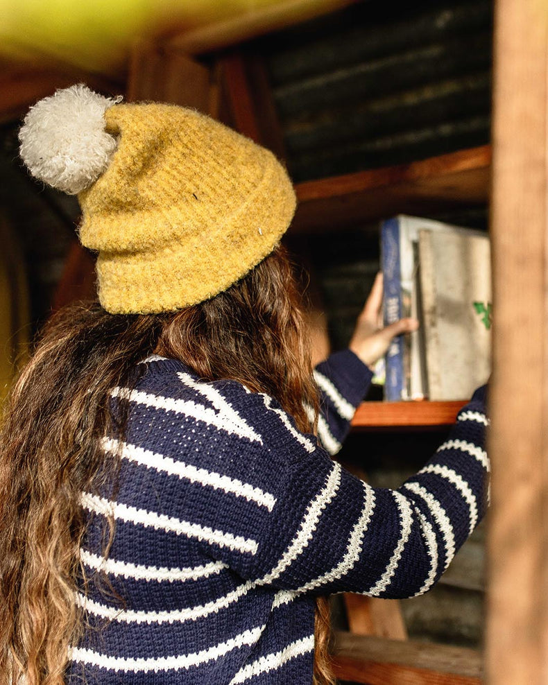 Passenger Mellow Bobble Hat Mustard Yellow