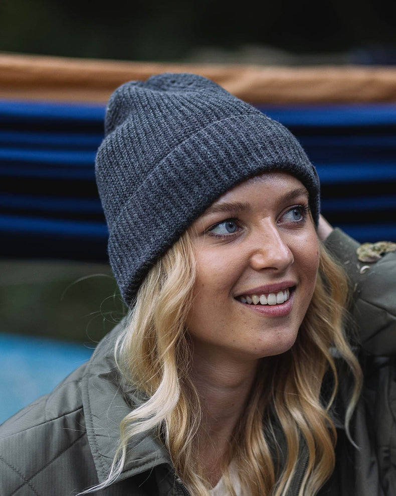 Passenger Compass Recycled Beanie Charcoal