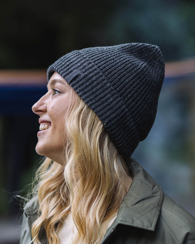 Passenger Compass Recycled Beanie Charcoal