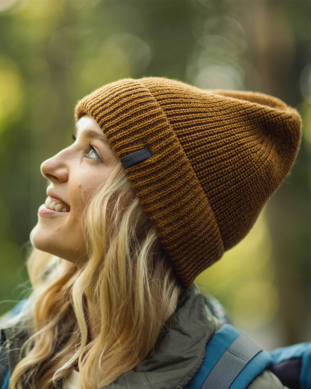Passenger Compass Recycled Beanie Golden Brown