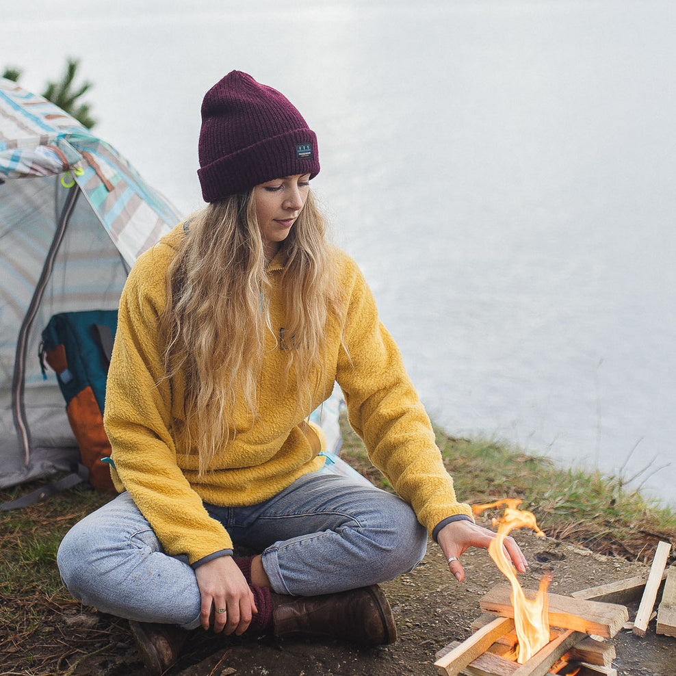Passenger High Tide Double Layered Beanie Russet