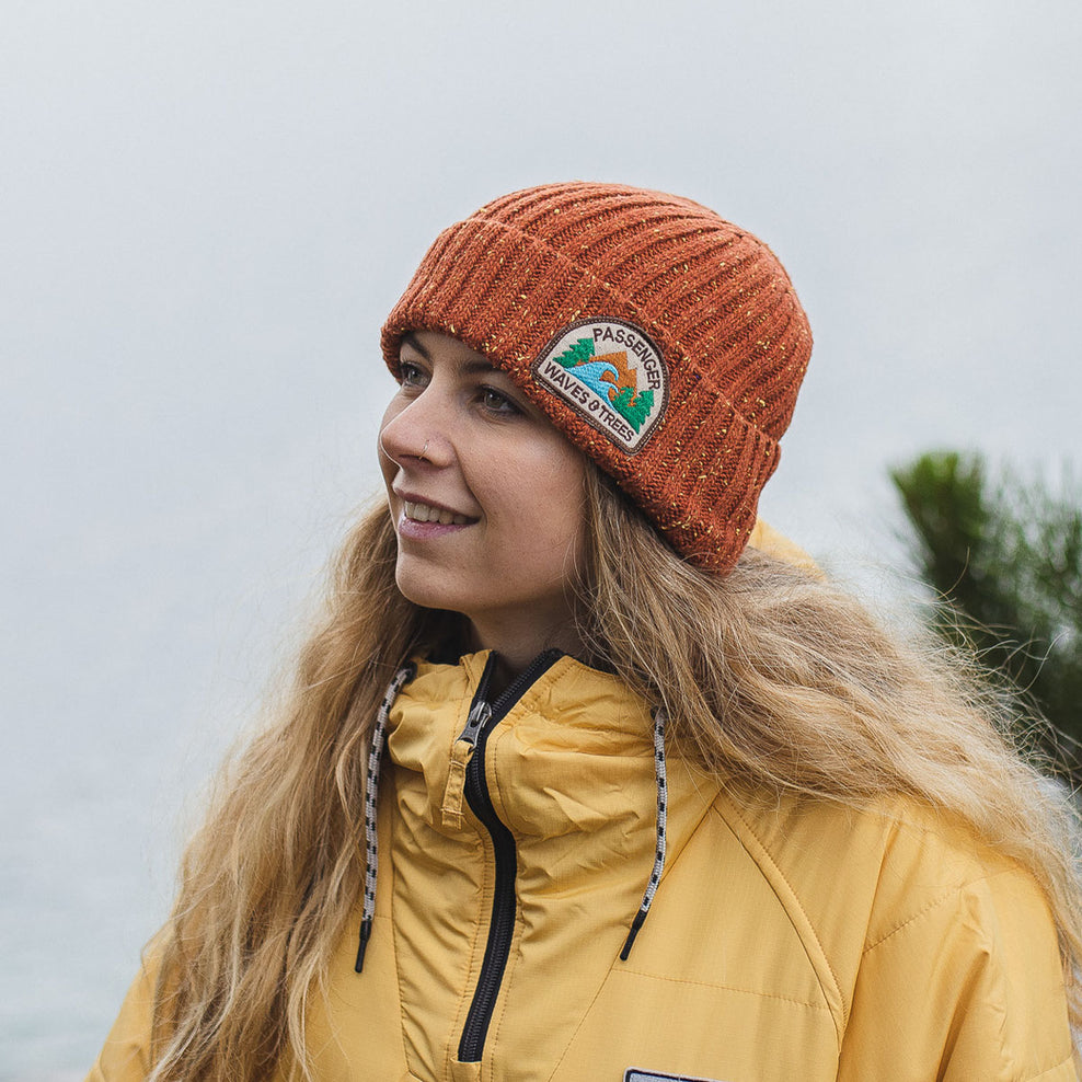 Passenger Katira Rib Knit Beanie Picante Red