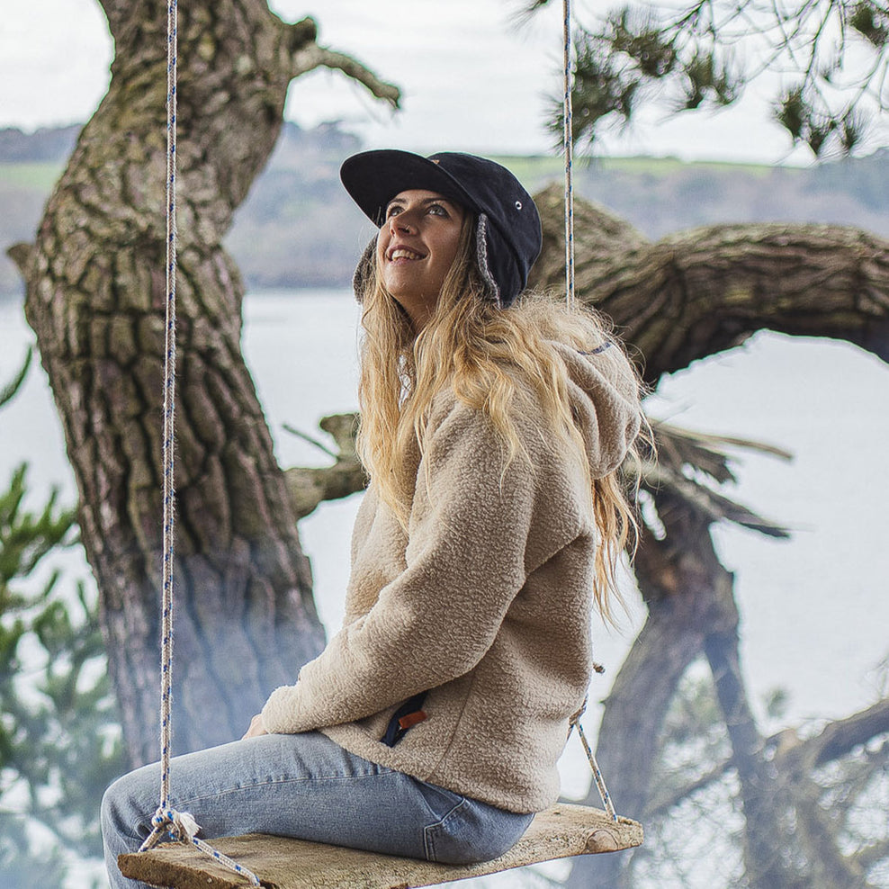 Passenger Twill Daytime Sherpa Lined Hat Faded Black