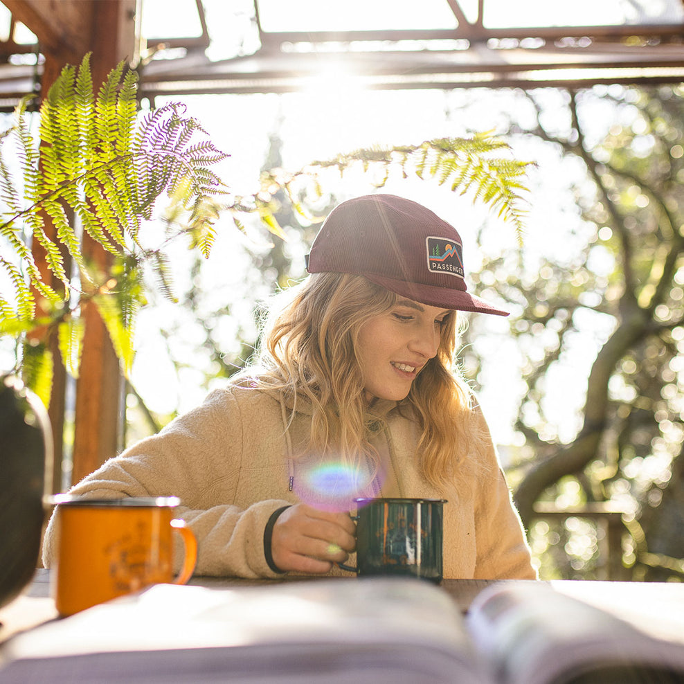 Passenger Downtime Cord Cap Russet