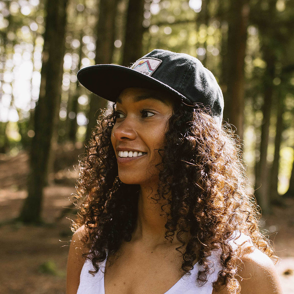 Passenger Fluke Recycled Cotton 5 Panel Cap Faded Black