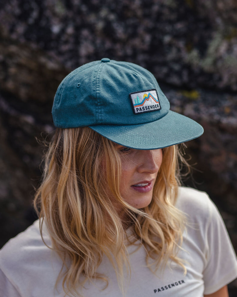 Passenger Fluke Recycled Cotton 5 Panel Cap Deep Ocean