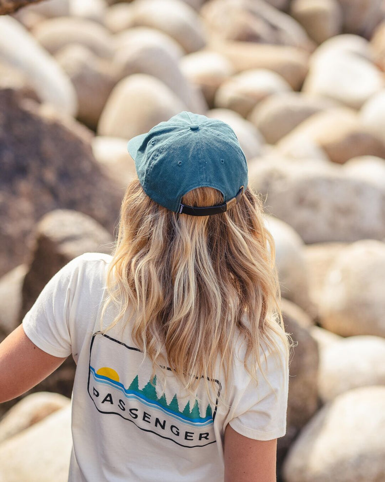 Passenger Fluke Recycled Cotton 5 Panel Cap Deep Ocean