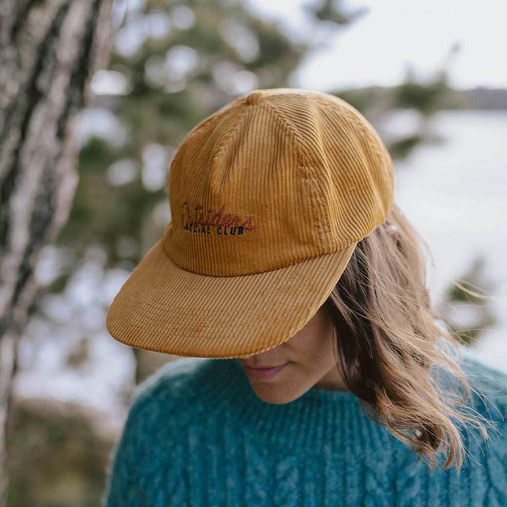 Passenger Outsiders Recycled Cotton Cord Cap Sandy Brown