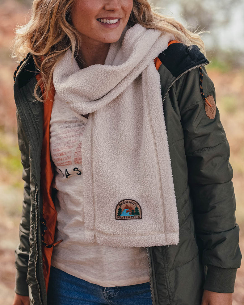 Passenger Snug Recycled Sherpa Fleece Scarf Birch