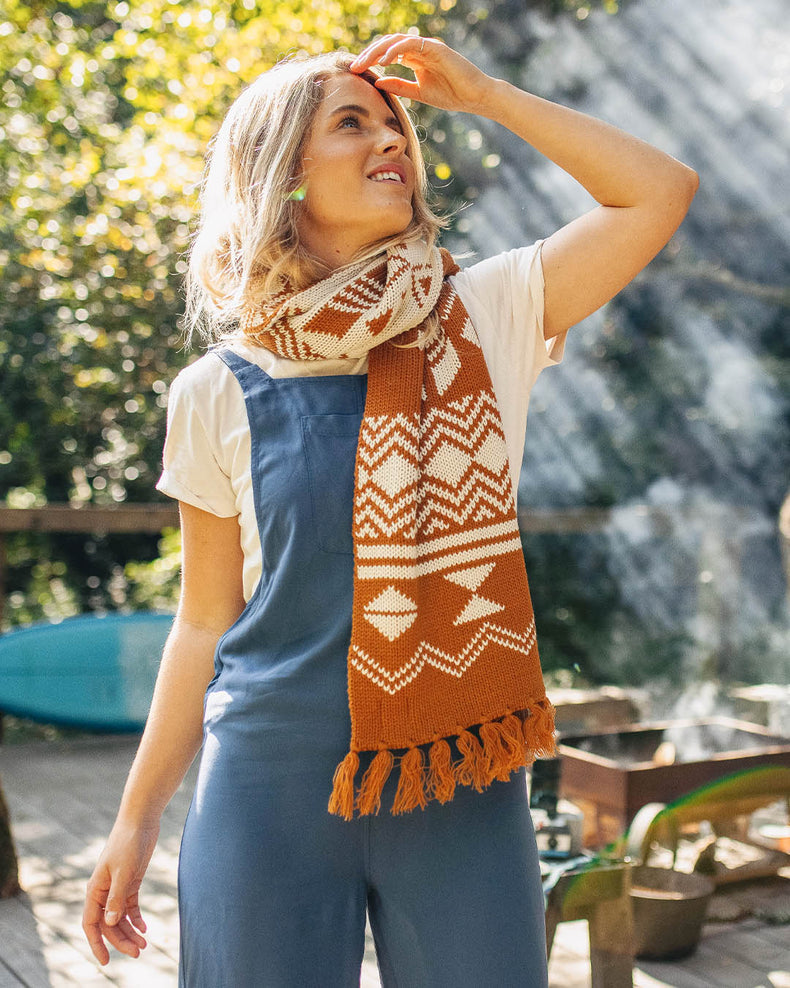 Passenger West Coast Recycled Acrylic Scarf Glazed Ginger