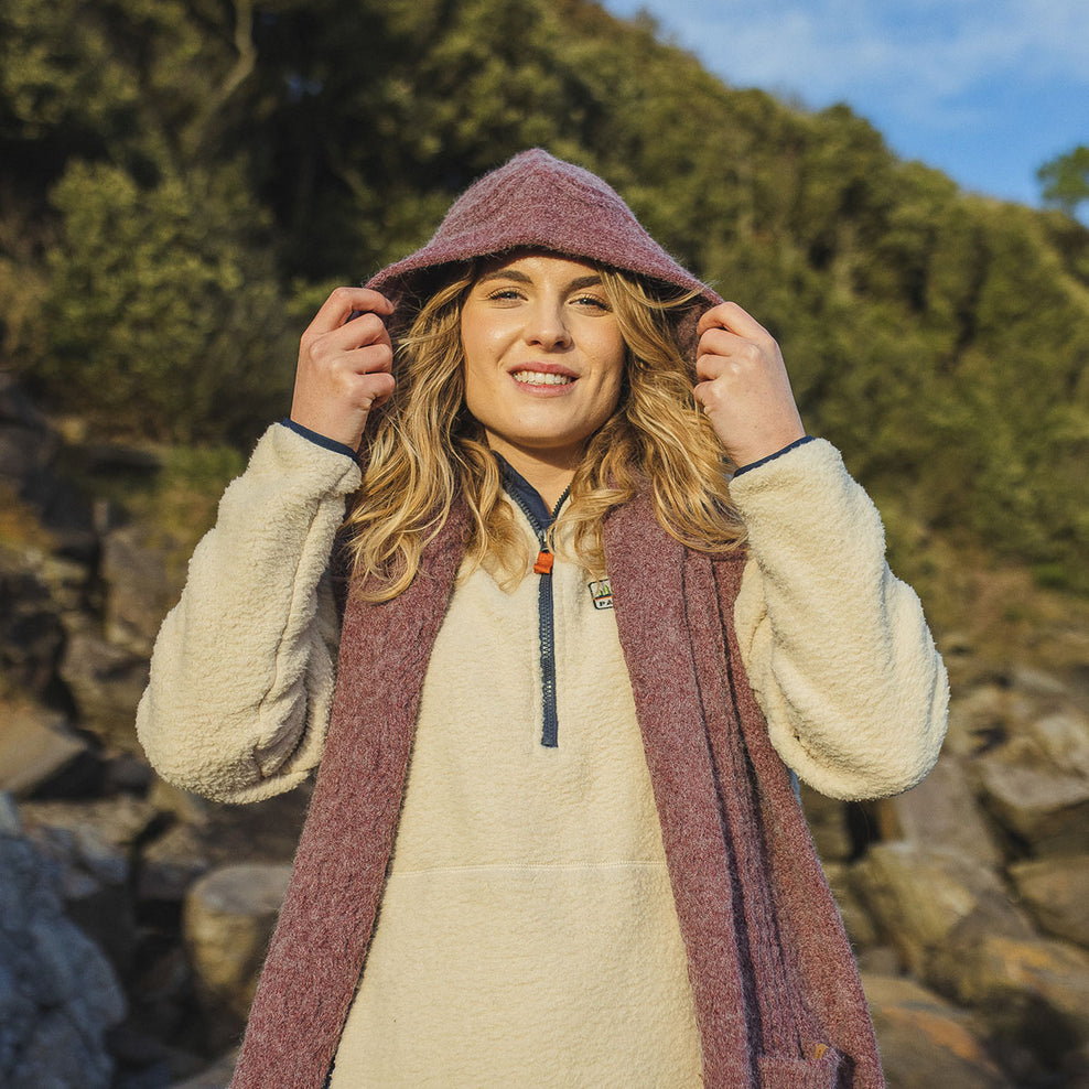 Passenger Wandering Hooded Scarf Russet