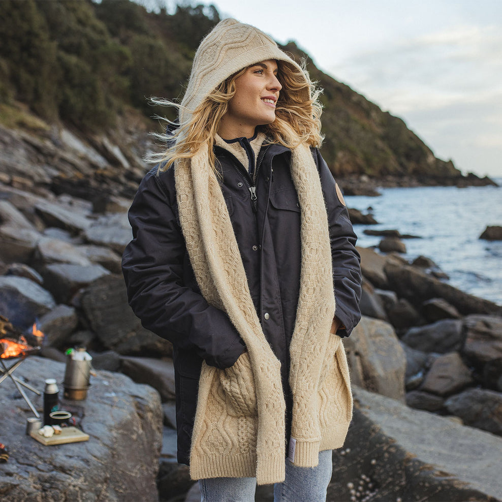 Passenger Wandering Hooded Scarf Birch