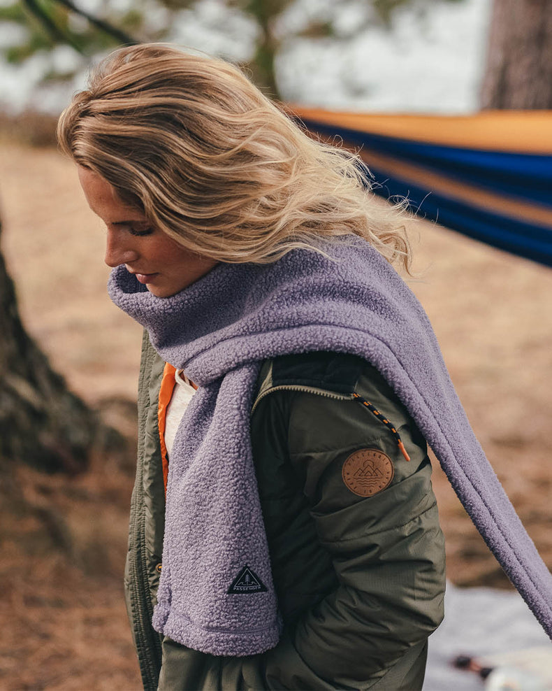 Passenger Snug Recycled Sherpa Fleece Scarf Dusty Lilac