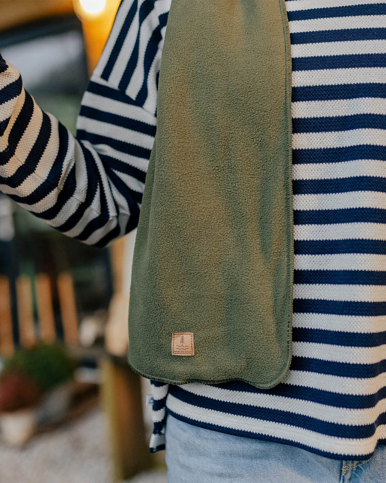 Passenger Campfire Recycled Polar Fleece Scarf Khaki