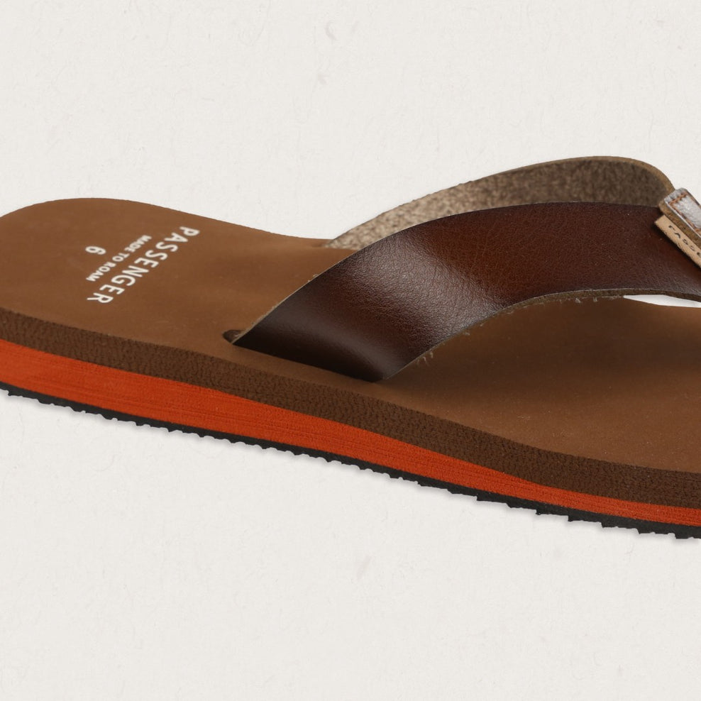 Passenger Malibu Flip Flop Dark Brown
