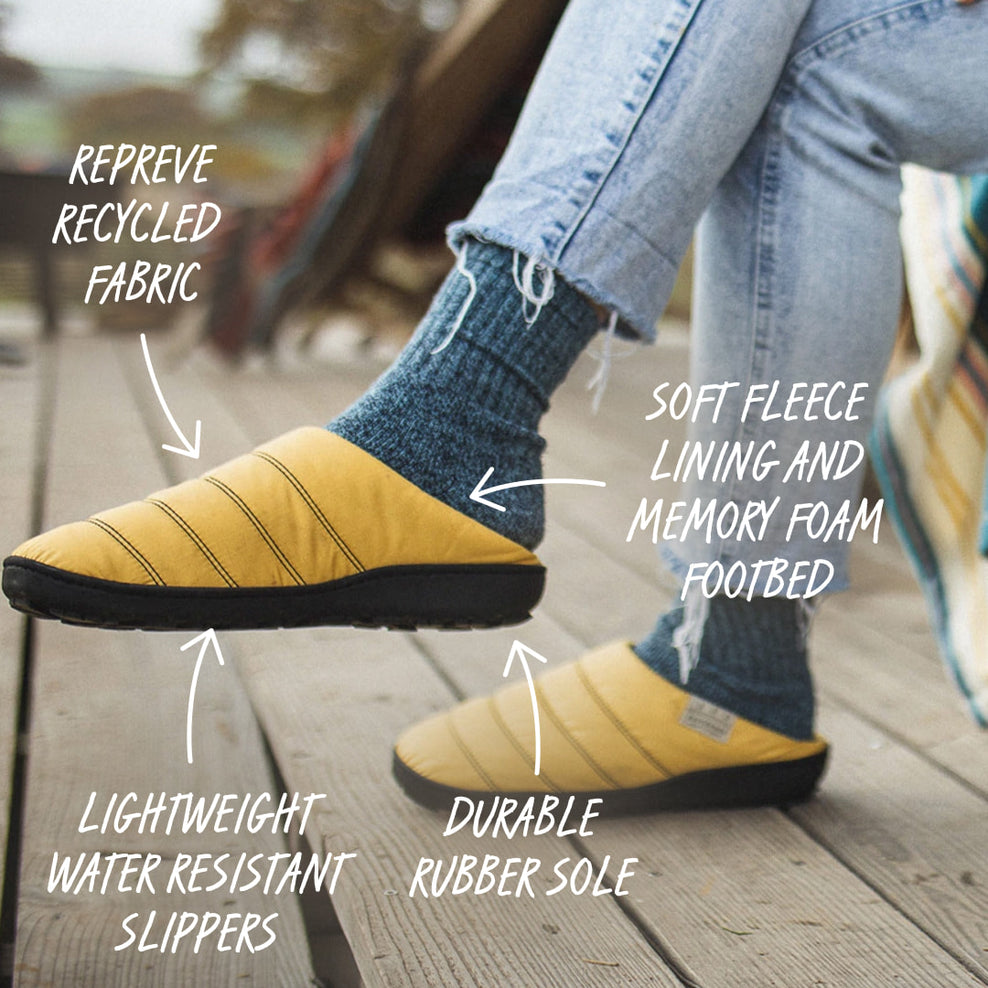 Passenger Fashion Sole Recycled Slipper Ochre Yellow