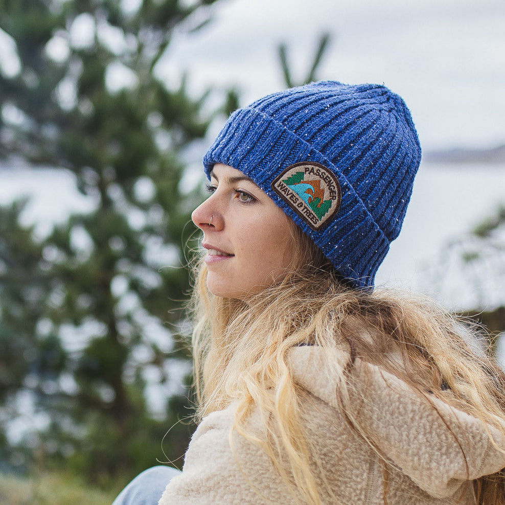 Passenger Katira Rib Knit Beanie Blue Coral