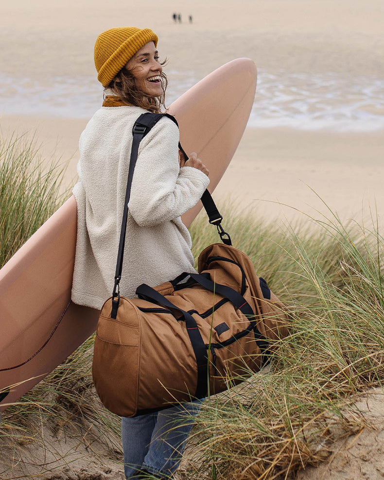 Passenger Fashion Weekender 58L Recycled Duffle Bag Golden Brown