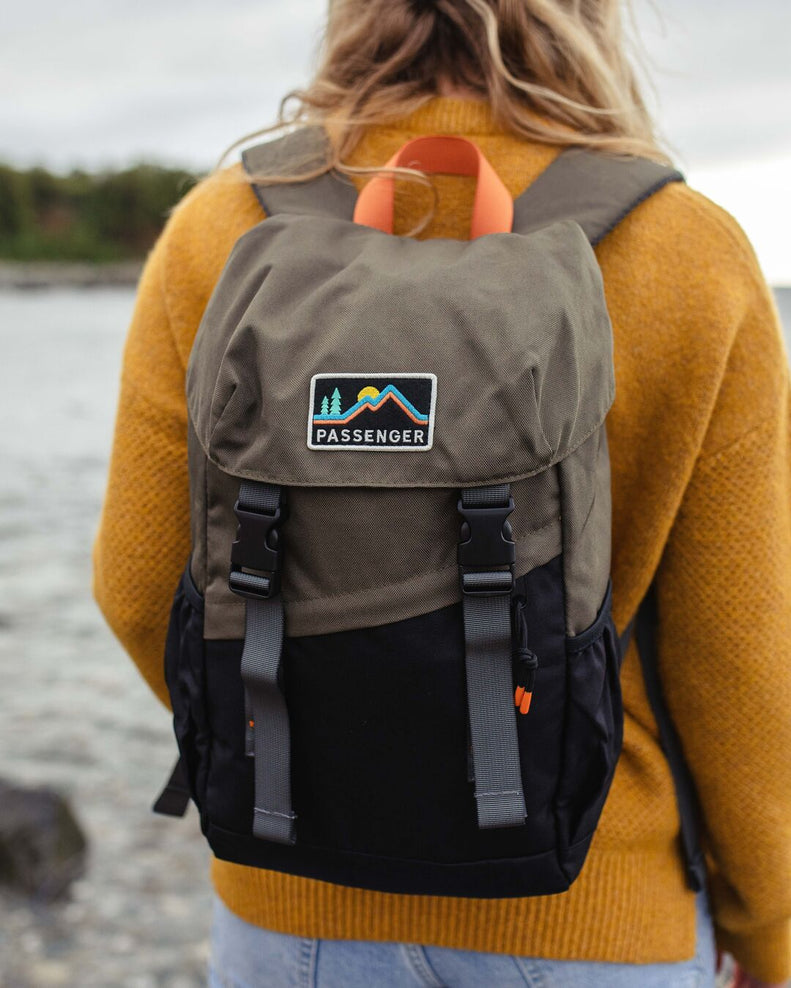 Passenger Boondocker 18L Recycled Backpack Black/Khaki